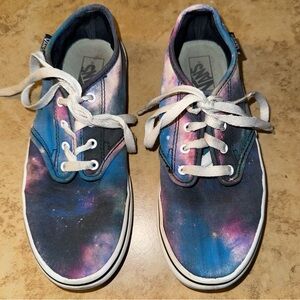 Kid’s Vans Off The Wall muted, multicolor tie dye design  sneakers